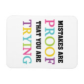 失敗は試みている証拠だ マグネット (横)