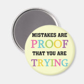 失敗は試みている証拠だ マグネット (正面/裏面)