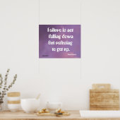 失敗は諺のポスターに落ち中国のていない ポスター (キッチン)