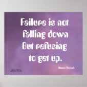 失敗は諺のポスターに落ち中国のていない ポスター (正面)