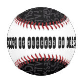 失敗は進行中の成功やる気を起こさせる引用文 野球ボール (裏面)