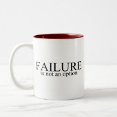 失敗は選択ではないです ツートーンマグカップ (左)