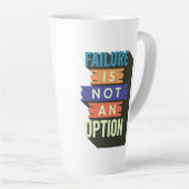 失敗は選択の余地がない カフェラテマグ (右アングル)