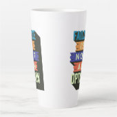 失敗は選択の余地がない カフェラテマグ (正面)