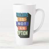 失敗は選択の余地がない カフェラテマグ (右)