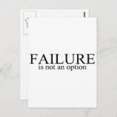 失敗は選択の余地がない ポストカード (正面/裏面)