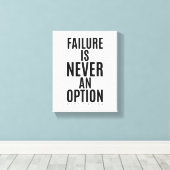 失敗は選択の余地がない |壁やる気を起こさせるアート キャンバスプリント (インサイチュ (ウッドフロア))