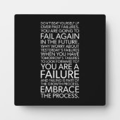 失敗を受け入れる熱狂的なジム成功 フォトプラーク (正面)