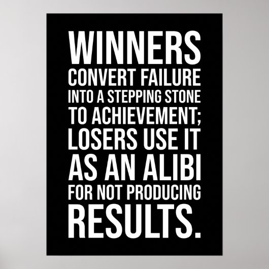 失敗を成功への足踏み石に変える ポスター (正面)