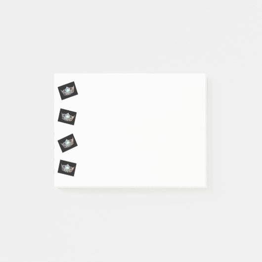 失敗アメリカによっての傾けられる銀製の王冠の後それノート ポストイット (正面)