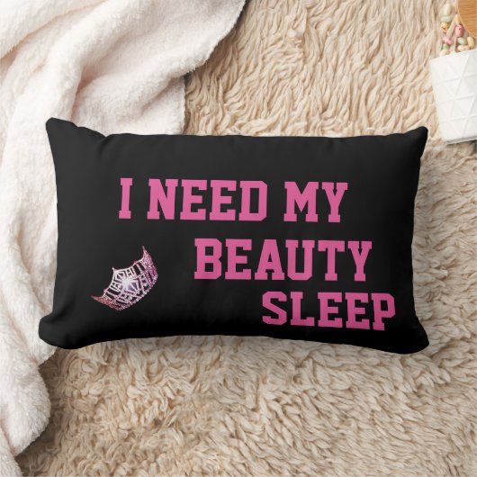 失敗アメリカのスタイルの王冠の必要性私の睡眠の枕 ランバークッション (ブランケット)