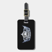 失敗アメリカのスタイルの王冠の荷物のラベル ラゲッジタグ (正面縦)