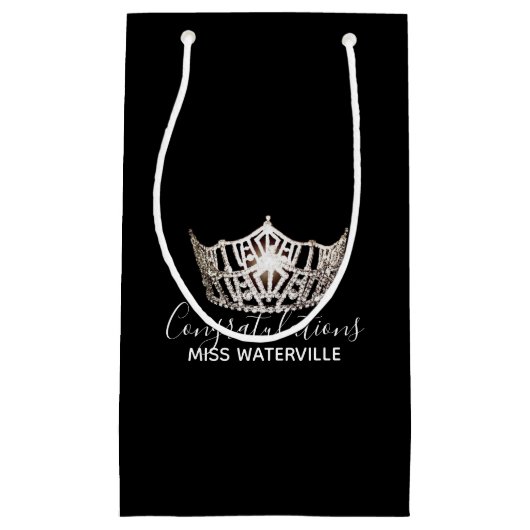 失敗アメリカのバッグ小さい銀製の王冠のギフト スモールペーパーバッグ (正面)