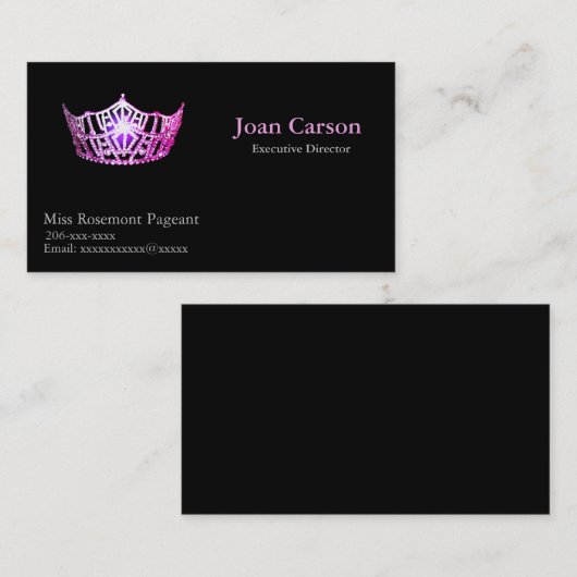 失敗アメリカのパーソナライズなページェントの名刺 名刺 (正面/裏面)