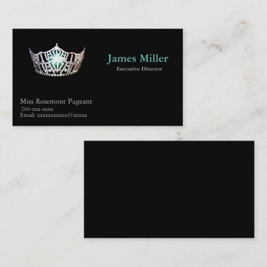 失敗アメリカのパーソナライズなページェントの名刺 名刺 (正面/裏面)