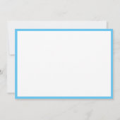 失敗アメリカの王冠の平らなノートのカード空の青 ノートカード (裏面)