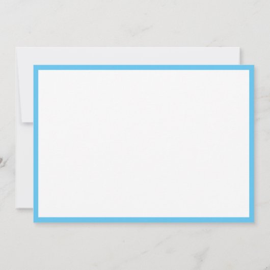 失敗アメリカの王冠の平らなノートのカード空の青 ノートカード (裏面)