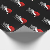 失敗アメリカの王冠及びサンタの帽子のクリスマスGiftwrap ラッピングペーパー (角)