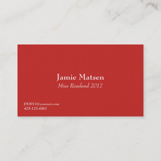 失敗アメリカの赤および金ゴールドのバラの名刺 名刺 (裏面)