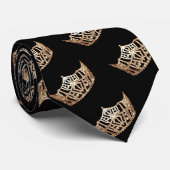 失敗アメリカの金ゴールドの王冠の人のタイ ネクタイ (ロール)