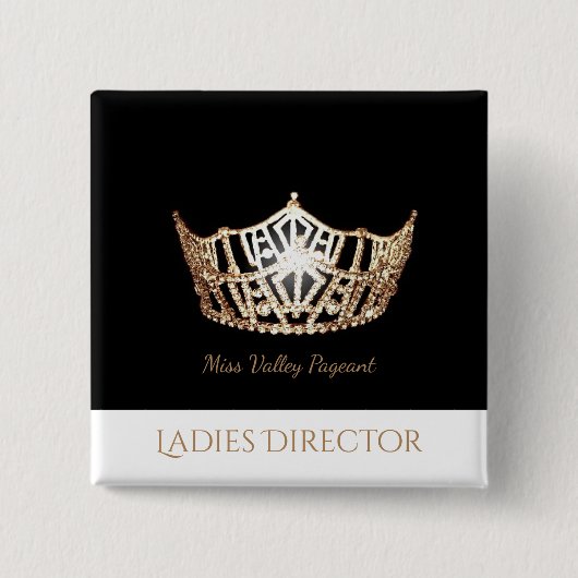 失敗アメリカの金ゴールドの王冠カスタムなボタンPin 缶バッジ (正面)