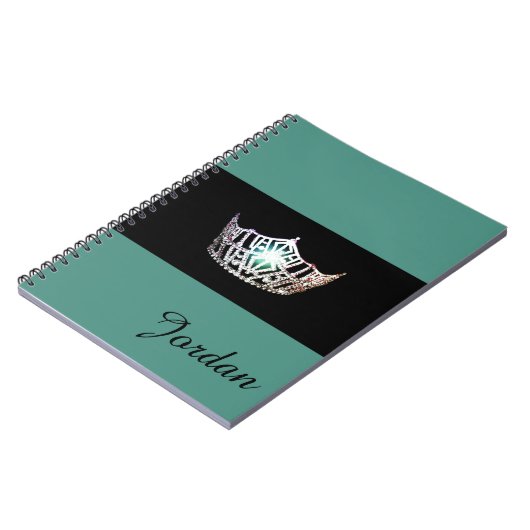 失敗アメリカの銀製の王冠のノートの名前をカスタムする ノートブック (左側)