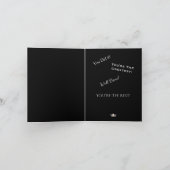 失敗アメリカの銀製の王冠の挨拶のカードおめでとう カード (内部)