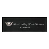 失敗アメリカの銀製の王冠の長方形の名札 名札 (正面)