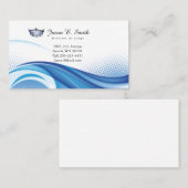 失敗アメリカの青い王冠の海洋波の名刺 コーリングカード (正面/裏面)