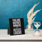 失敗インスパイア勝者、敗者の敗北、成功 フォトプラーク (インサイチュ)