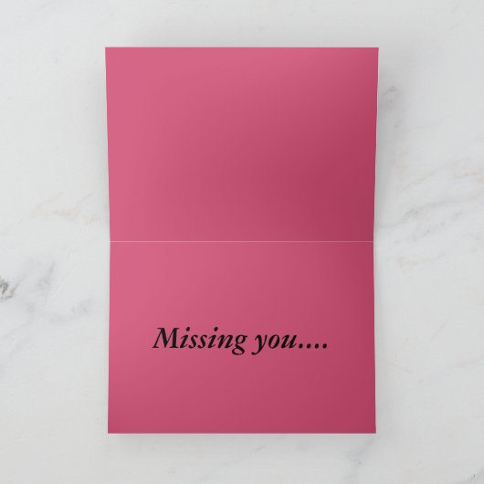 失敗ハーレーの挨拶状 カード (内部)