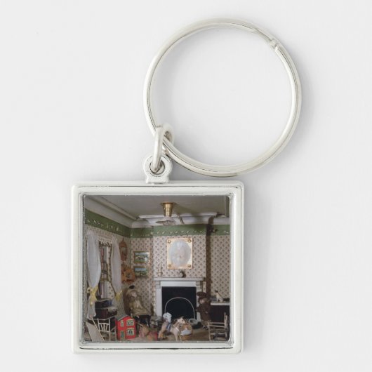 「失敗マイル」の家」からのおもちゃが付いている子供部屋、1890年 キーホルダー (正面)