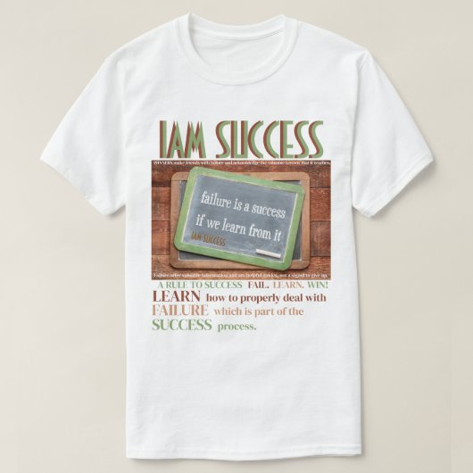 失敗学から Tシャツ (デザイン正面)