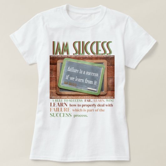 失敗学から Tシャツ (デザイン正面)