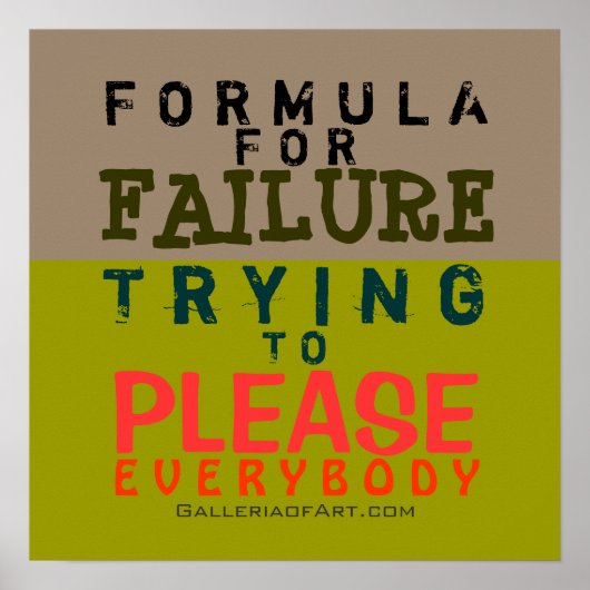 失敗式～ 16x16ポスター ポスター (正面)