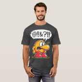 失敗後に悪態をつくキューボット - Photoroom Tシャツ (正面フル)