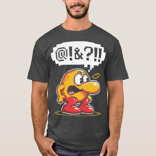 失敗後に悪態をつくキューボット - Photoroom Tシャツ (正面)