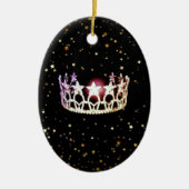 失敗米国の州の銀の王冠のクリスマスのオーナメント セラミックオーナメント (正面)