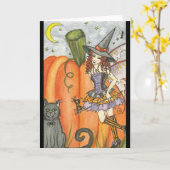 失敗10月-ハロウィンカード カード (黄色い花)