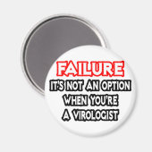 失敗…オプションではない…ウイルス学者 マグネット (正面/裏面)