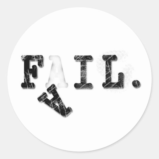 失敗。 ラウンドシール (正面)