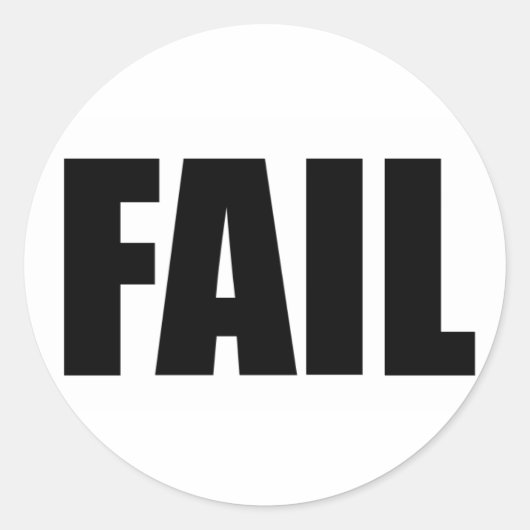 失敗。 ラウンドシール (正面)