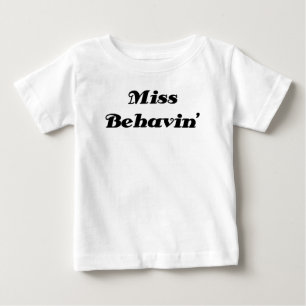 失敗Behavinの長袖のワイシャツ ベビーTシャツ
