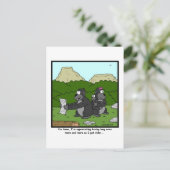 失明した視力:ゴリラ漫画 ポストカード (スタンド正面)