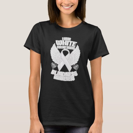 失明啓発サポートリボン Tシャツ (正面)