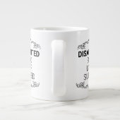 失望したが、もはや驚いていない ジャンボコーヒーマグカップ (裏面)