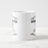 失望したが、もはや驚いていない ジャンボコーヒーマグカップ (正面)