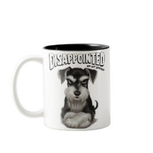 失望したミニチュアシュナウザー