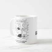 失望した夫の美しいサロン コーヒーマグカップ (正面左)