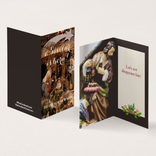 失望しない – 無神論者クリスマスカード25pk Sm (内部&外部)